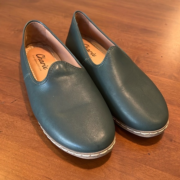Charix Revive Hunter Green Slip On Flat Loafer Shoes Size 40.5 (9.5) - Picture 2 of 9